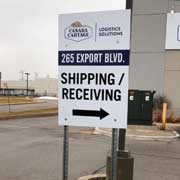 outdoor aluminum sign